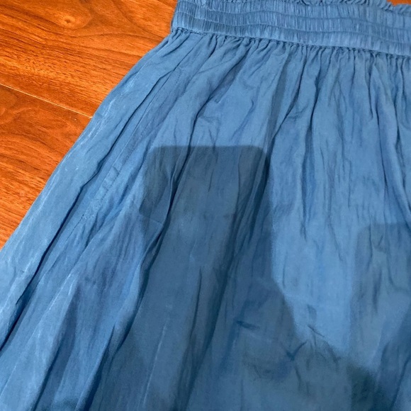 Mille / cobalt Blue Paper Bag Waist Midi Skirt small s - Picture 4 of 5